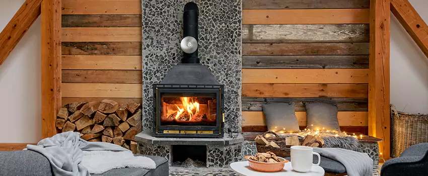 Thelin Hearth Products Direct Vent Gas Stove Fireplace Inspection in Easthampton, Massachusetts